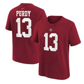 NFL San Francisco 49ers Brock Purdy Preschool Player Name & Number T-Shirt