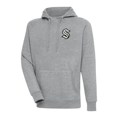 Seattle Kraken Antigua Metallic Logo Victory Pullover Hoodie