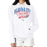 Oklahoma City Thunder G-III 4Her by Carl Banks Women's Filigree Logo Pullover Hoodie - White for sale