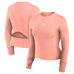 NFL San Francisco 49ers Women's Studio Fitted Long Sleeve Gym Top