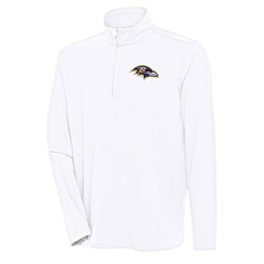 NFL Baltimore Ravens Antigua Hunk Quarter-Zip Pullover Top