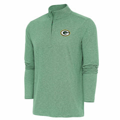 NFL Green Bay Packers Antigua Hunk Quarter-Zip Pullover Top
