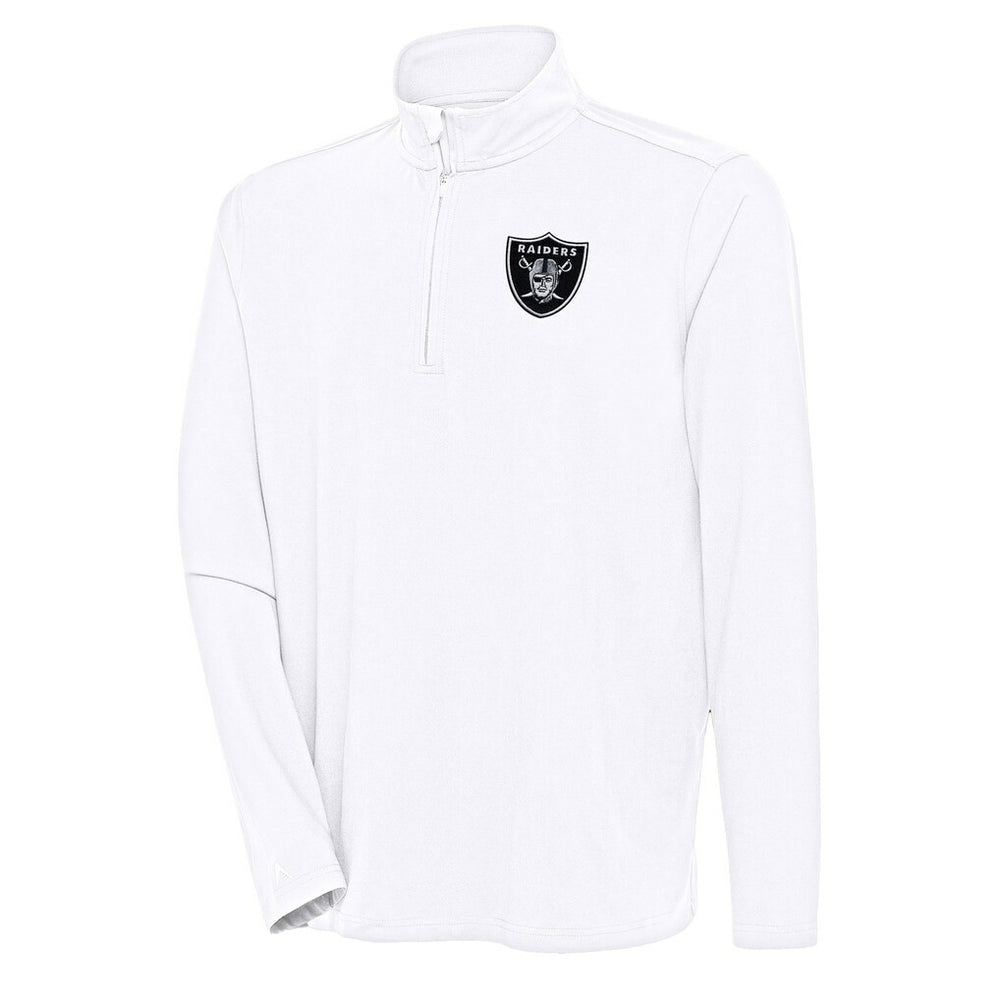 NFL Las Vegas Raiders Antigua Hunk Quarter-Zip Pullover Top