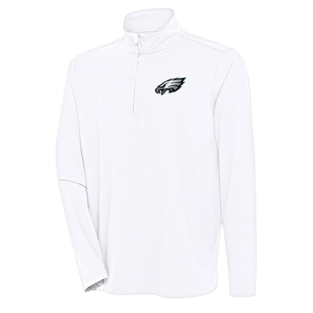 NFL Philadelphia Eagles Antigua Hunk Quarter-Zip Pullover Top