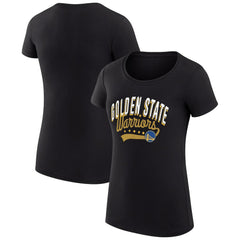 Golden State Warriors G-III 4Her by Carl Banks Women's Super-Slim Fit Lightweight Filigree Logo T-Shirt - Black sale