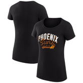 Phoenix Suns G-III 4Her by Carl Banks Women's Super-Slim Fit Lightweight Filigree Logo T-Shirt - Black for sale