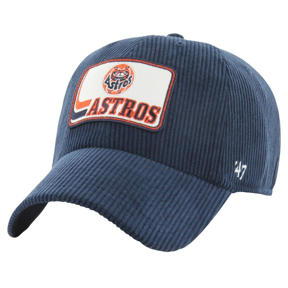 Houston Astros Wax Pack Collection Corduroy Clean Up Adjustable Hat - Navy | 47 brand