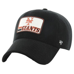 San Francisco Giants Wax Pack Collection Corduroy Clean Up Adjustable Hat - Black | 47 brand