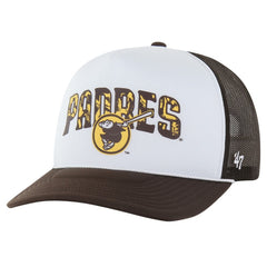 San Diego Padres Retro Region Foam Trucker Adjustable Hat - Brown | 47 brand