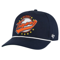 Detroit Tigers Wax Pack Collection Premier Hitch Adjustable Hat - Navy | 47 brand