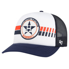 Houston Astros Cooperstown Collection Wax Pack Express Trucker Adjustable Hat - White/Navy | 47 brand