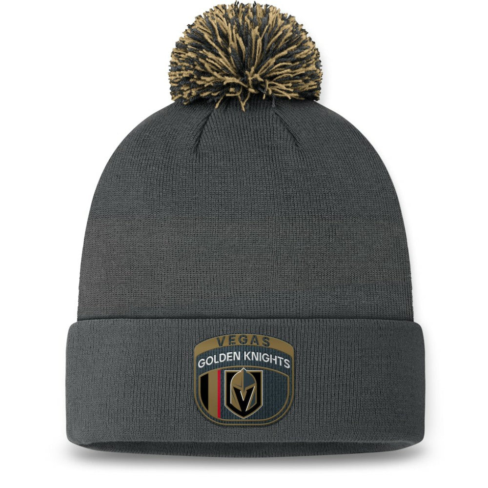 Vegas Golden Knights Fanatics 2024 NHL Draft Cuffed Knit Hat with Pom