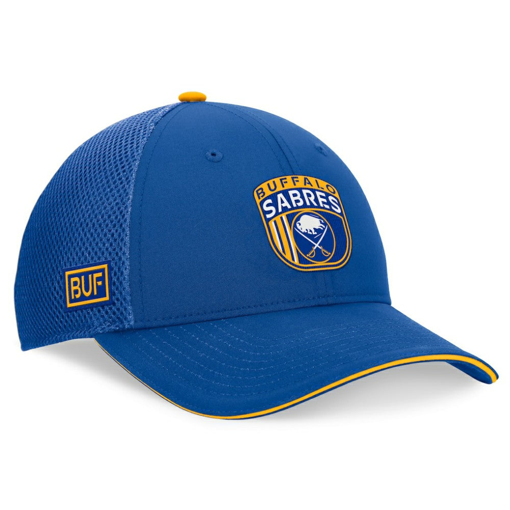 Buffalo Sabres Fanatics 2024 NHL Draft On Stage Trucker Adjustable Hat