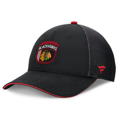 Chicago Blackhawks Fanatics 2024 NHL Draft On Stage Trucker Adjustable Hat