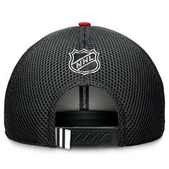 Chicago Blackhawks Fanatics 2024 NHL Draft On Stage Trucker Adjustable Hat