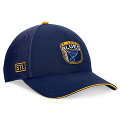 St. Louis Blues Fanatics 2024 NHL Draft On Stage Trucker Adjustable Hat
