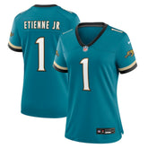 NFL Jacksonville Jaguars Travis Etienne Jr Women's Prowler Throwback Game Jersey