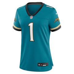 NFL Jacksonville Jaguars Travis Etienne Jr Women's Prowler Throwback Game Jersey