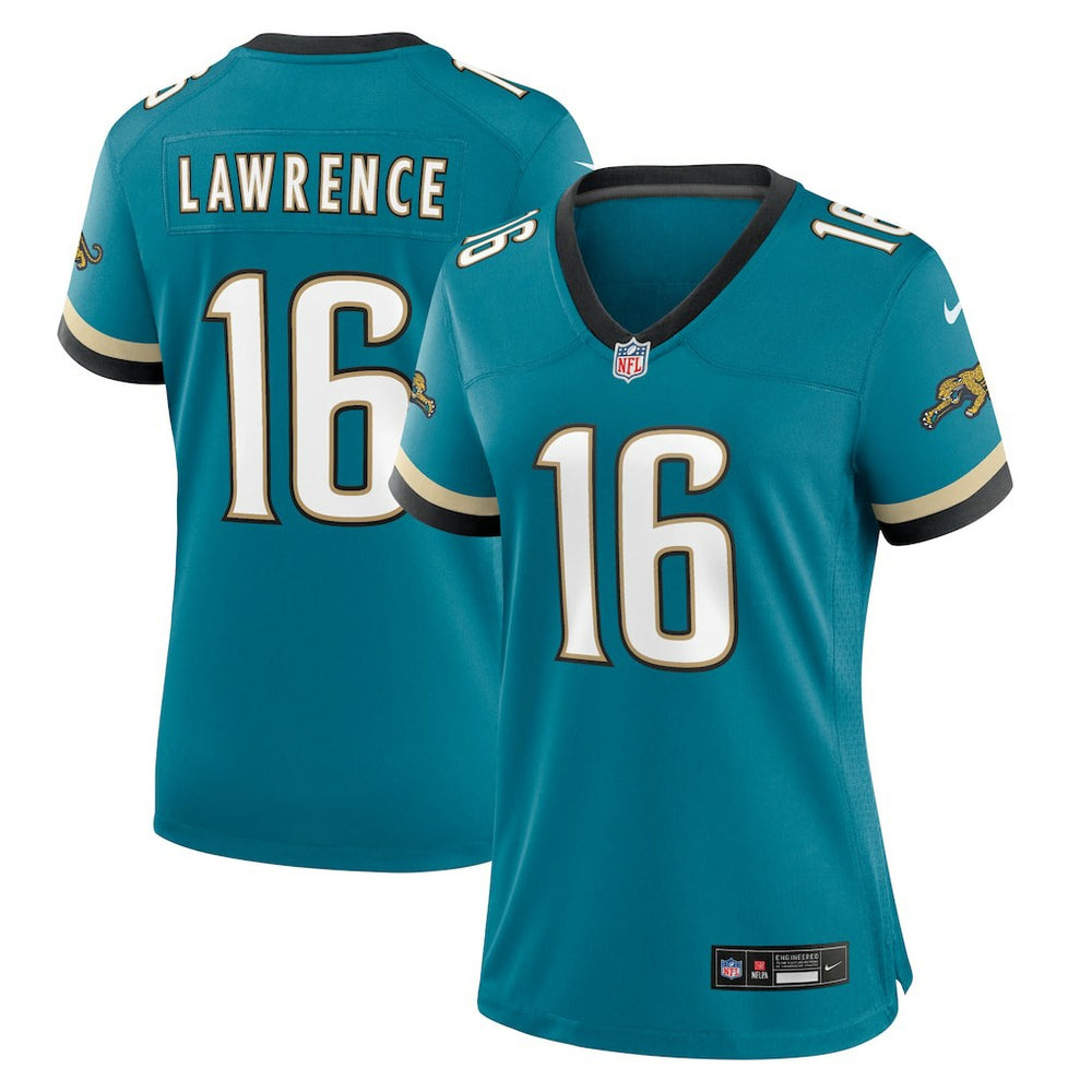 NFL Jacksonville Jaguars Trevor Lawrence Women's Prowler Throwback Game Jersey