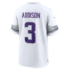 NFL Minnesota Vikings Jordan Addison Alternate Game Player Jersey