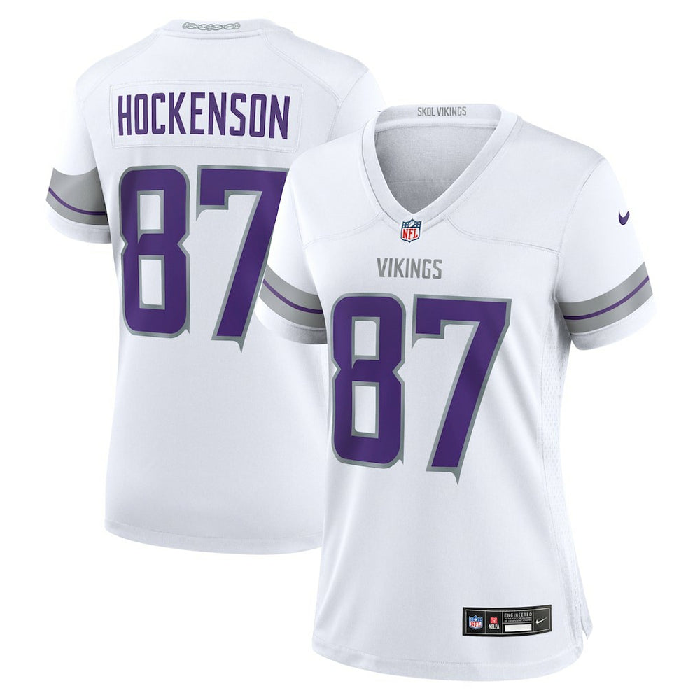 NFL Minnesota Vikings T.J. Hockenson Women's Alternate Game Player Jersey