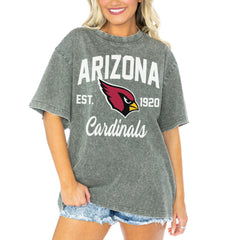 NFL Arizona Cardinals Gameday Couture Women's Tackle Titan Boyfriend Washed T-Shirt