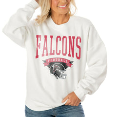 NFL Atlanta Falcons Gameday Couture Women's Oversized Yard Line Tri-Blend Pullover Sweatshirt