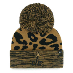 Washington Wizards '47 Women's Rosette Cuffed Knit Hat with Pom - Leopard | 47 brand sale