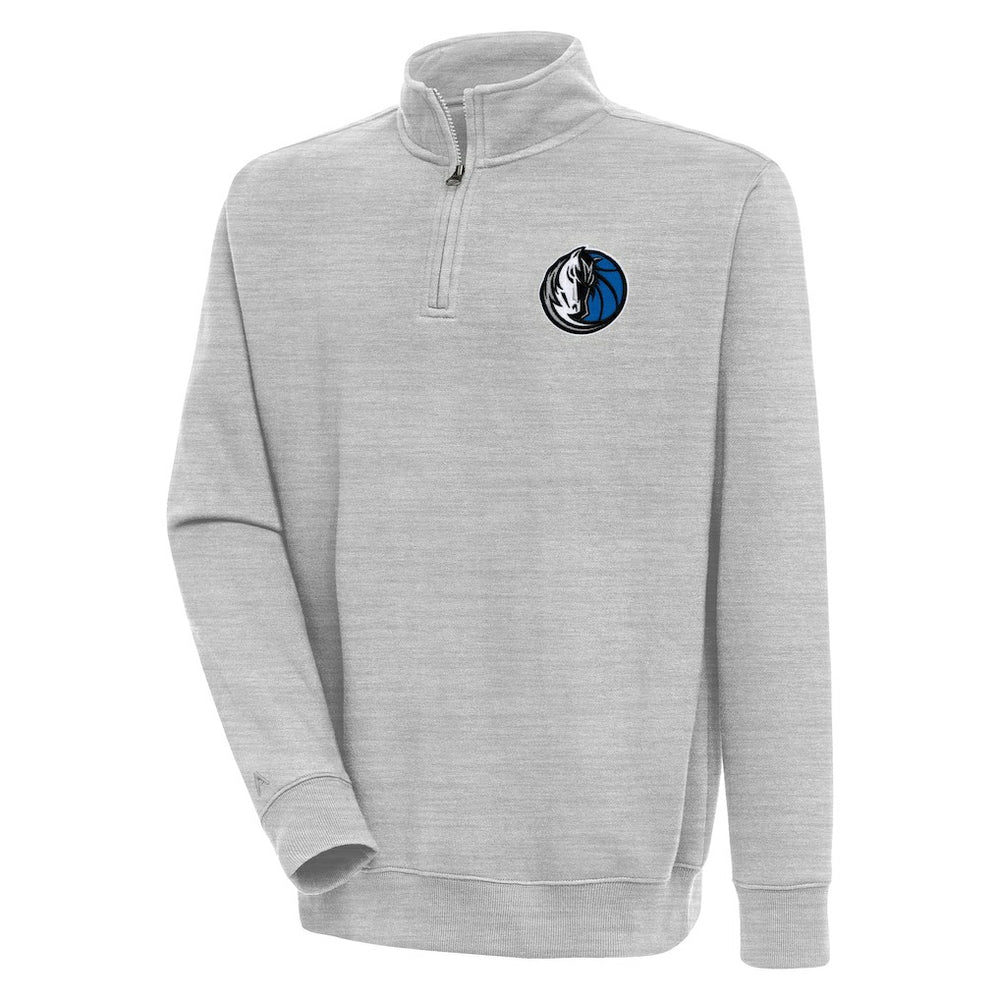 Dallas Mavericks Antigua Victory Quarter-Zip Pullover Top sale - Heather Gray on sale