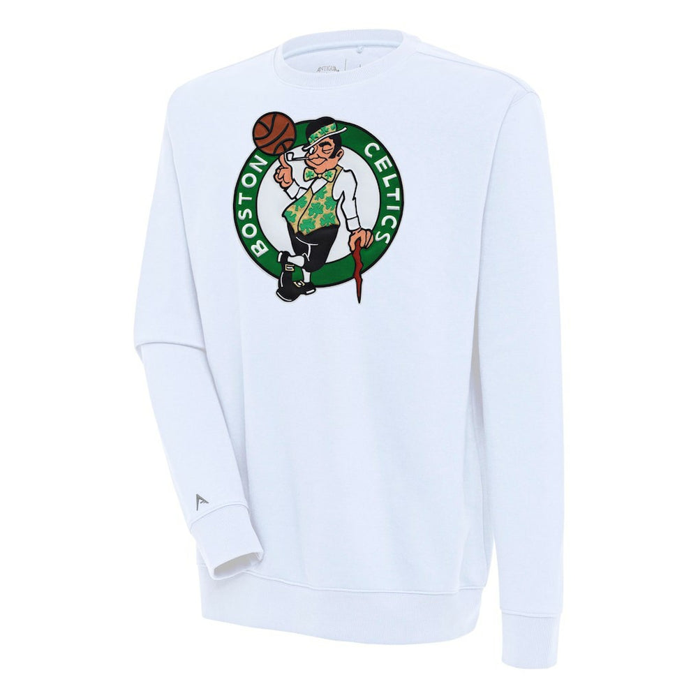 Boston Celtics Antigua Victory Pullover Sweatshirt - White sale