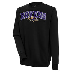 NFL Baltimore Ravens Antigua Victory Chenille Pullover Sweatshirt