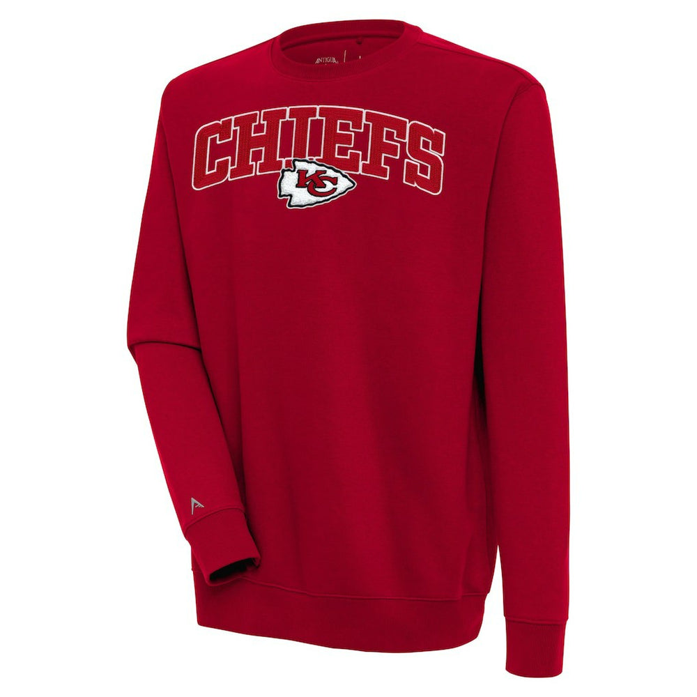 NFL Kansas City Chiefs Antigua Victory Chenille Pullover Sweatshirt
