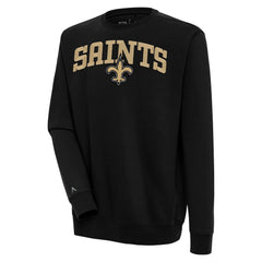 NFL New Orleans Saints Antigua Victory Chenille Pullover Sweatshirt