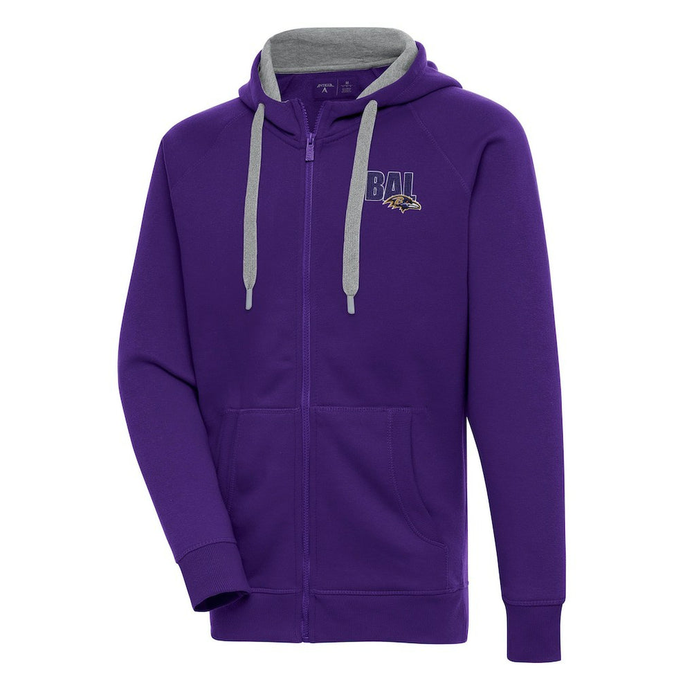 NFL Baltimore Ravens Antigua Victory Full-Zip Hoodie