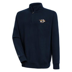 Nashville Predators Antigua Victory Quarter-Zip Pullover Top