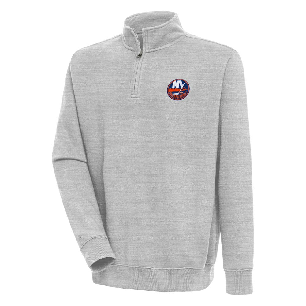 New York Islanders Antigua Victory Quarter-Zip Pullover Top