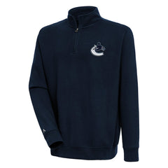 Vancouver Canucks Antigua Victory Quarter-Zip Pullover Top