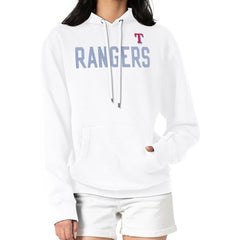Texas Rangers G-III 4Her by Carl Banks Women's Dot Print Pullover Hoodie - White