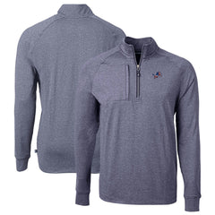 NFL Detroit Lions Cutter & Buck Big & Tall Adapt Eco Knit Quarter-Zip Pullover Top