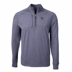 NFL Houston Texans Cutter & Buck Big & Tall Adapt Eco Knit Quarter-Zip Pullover Top