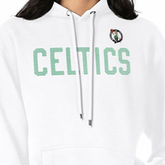 Boston Celtics G-III 4Her by Carl Banks Women's Dot Print Pullover Hoodie - White on sale
