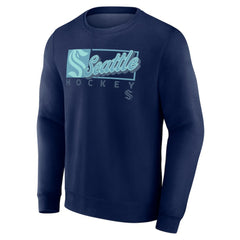 Seattle Kraken Fanatics Focus Fleece Pullover Sweatshirt