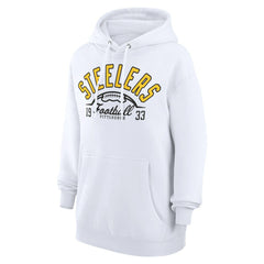 NFL Pittsburgh Steelers Starter Unisex Half Ball Team Fleece Pullover Hoodie
