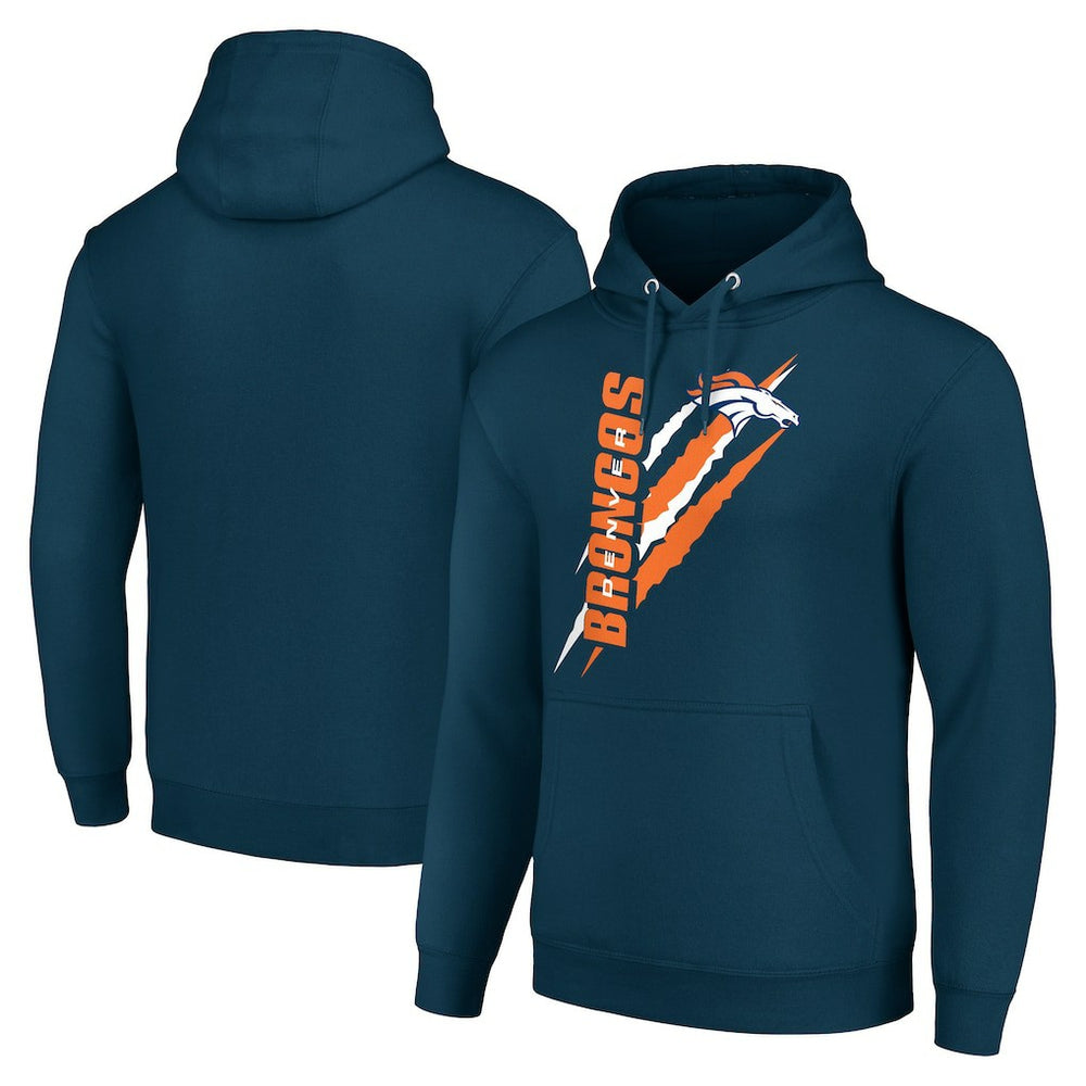 NFL Denver Broncos Starter Unisex Color Scratch Fleece Pullover Hoodie