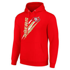 NFL San Francisco 49ers Starter Unisex Color Scratch Fleece Pullover Hoodie