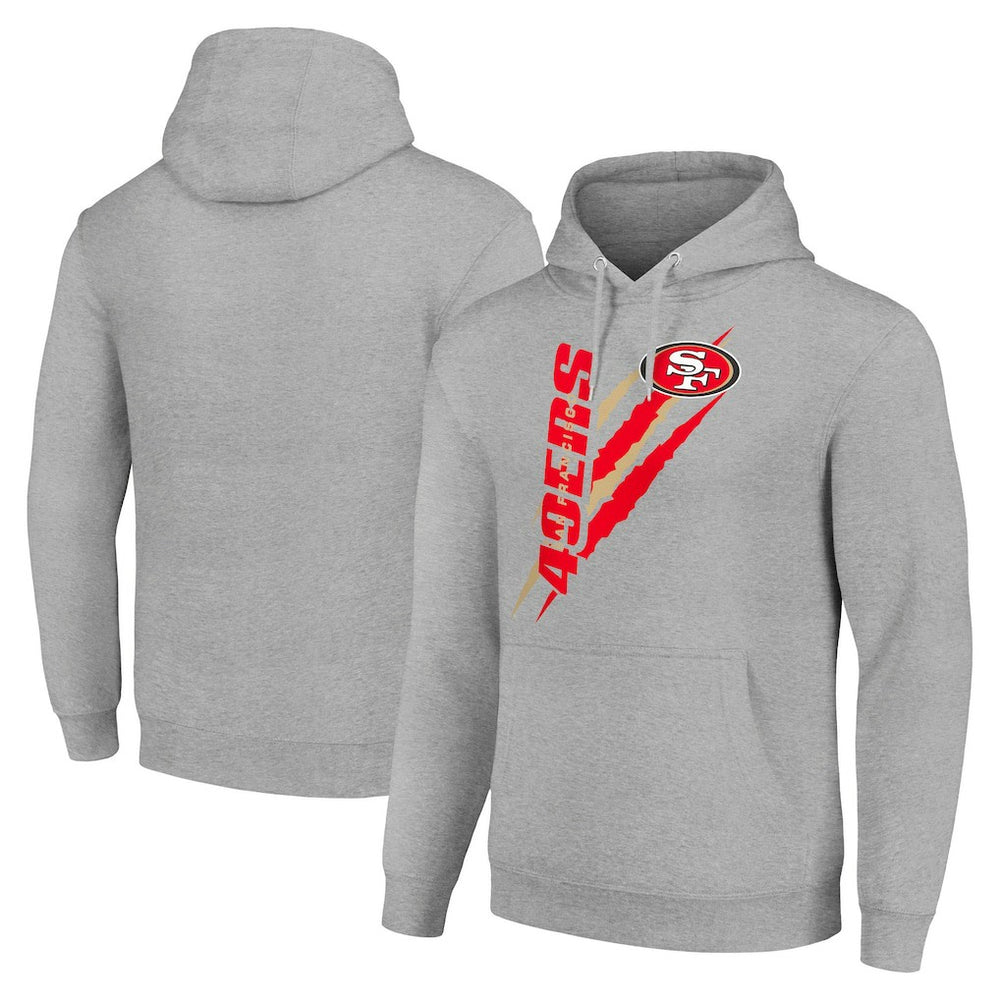 NFL San Francisco 49ers Starter Unisex Color Scratch Fleece Pullover Hoodie