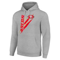 NFL San Francisco 49ers Starter Unisex Color Scratch Fleece Pullover Hoodie