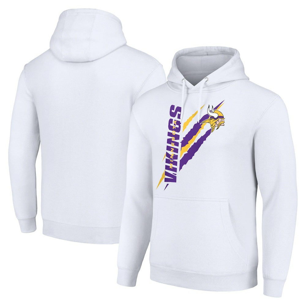 NFL Minnesota Vikings Starter Unisex Color Scratch Fleece Pullover Hoodie
