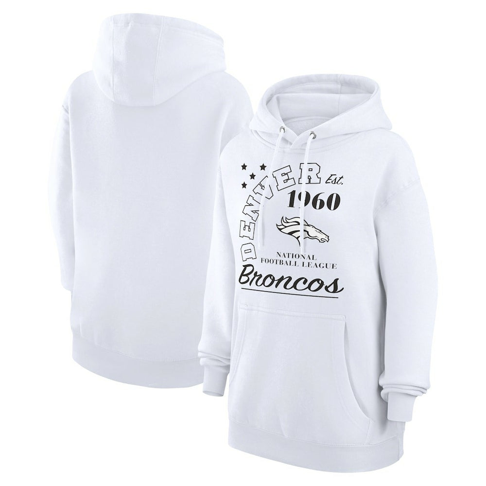 NFL Denver Broncos Starter Unisex Arch Team Fleece Pullover Hoodie
