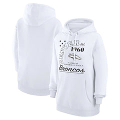 NFL Denver Broncos Starter Unisex Arch Team Fleece Pullover Hoodie